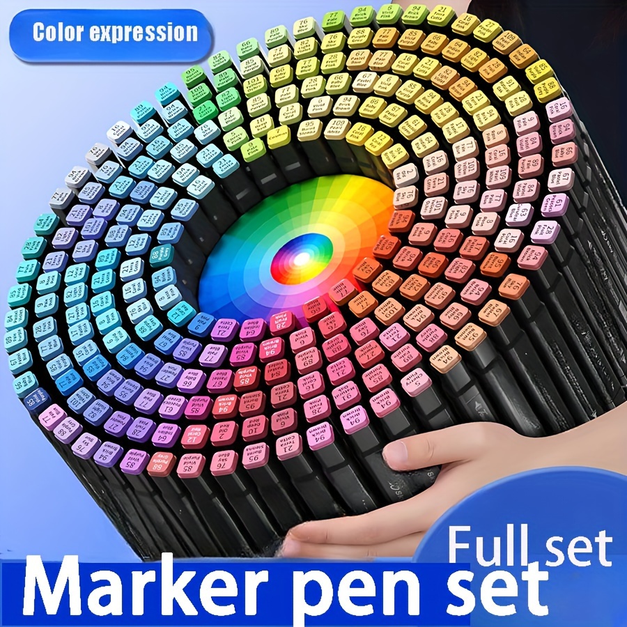 

Marker Pen Set Professional Painting Marker Pen Double-headed Oil-based Marker Watercolor Pen Set