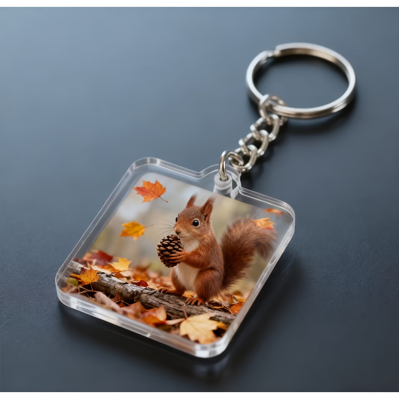 TEMU Regalo /Lui Portachiavi personalizzato in acrilico con porta foto - Regalo personalizzato per San, compleanno, laurea, - Design rettangolare per