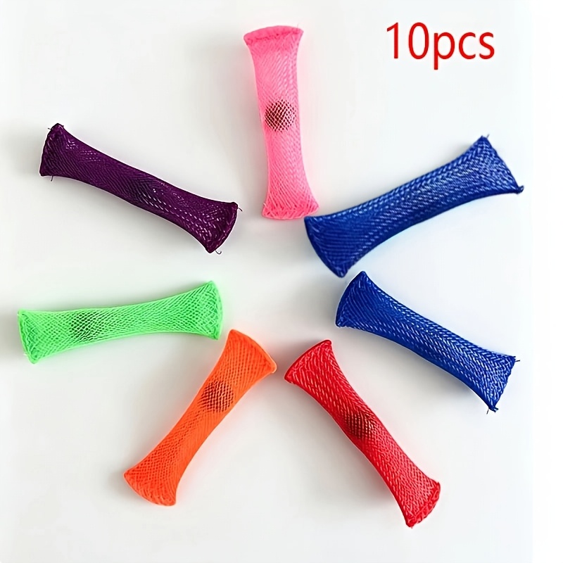 Image of Fidget Toy 10/20pcs Marble Mesh Sensory Marble And Mesh Fidget Stress Toy Focus Enhance, Random Color