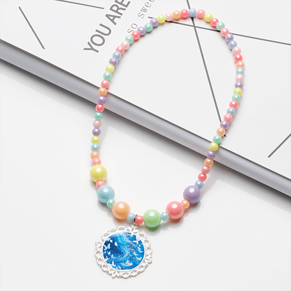 2pcs Cute Women's Jewelry Set, Necklace and Bracelet