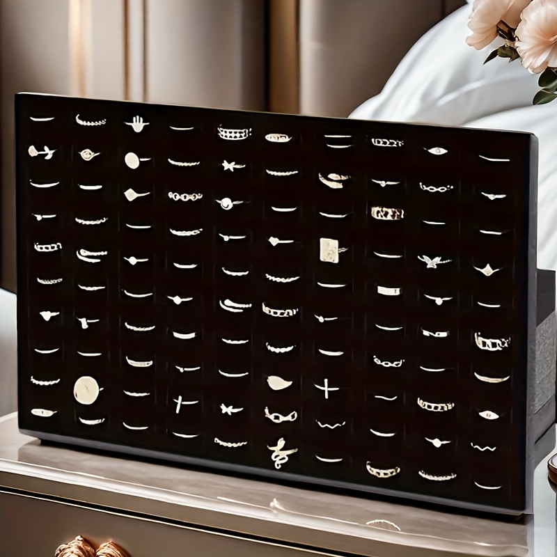 1pc/3pcs/5pcs 100-slot Ring Earring Sponge Insert Board, Ring Stud Jewelry Display Board, Suitable For Retail Stores And Boutique Display And Storage