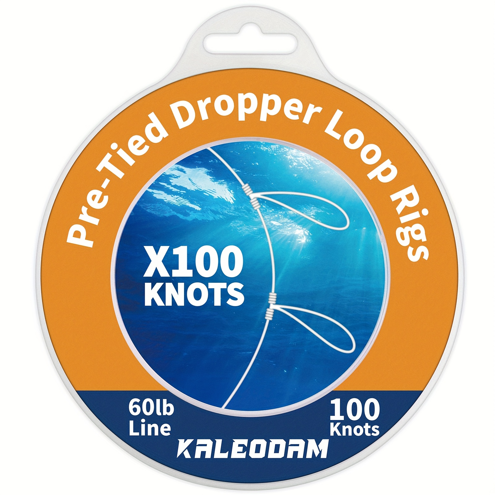 pre tied dropper loop rigs 17 7   apart with 6 loop size durable nylon fishing line spool for   fishing   leader rig for beginners ideal for   other   feeding fish