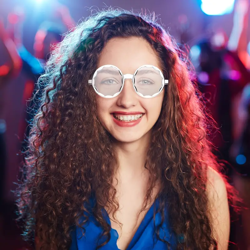 2 stück/4 stück retro disco ball brille lustige partybrille