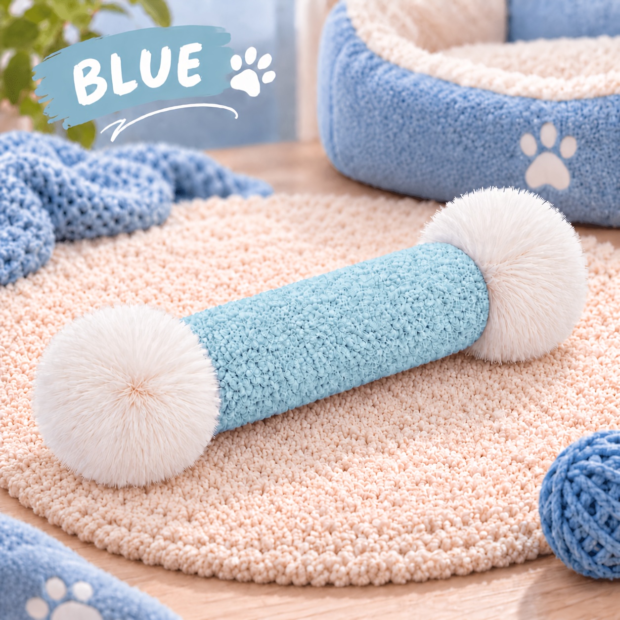 TEMU Peluche pour chat, jouets pour chats et chatons d'intérieur, peluche géante pour chat, peluche douce à mâcher, à câliner et à frapper, jouet