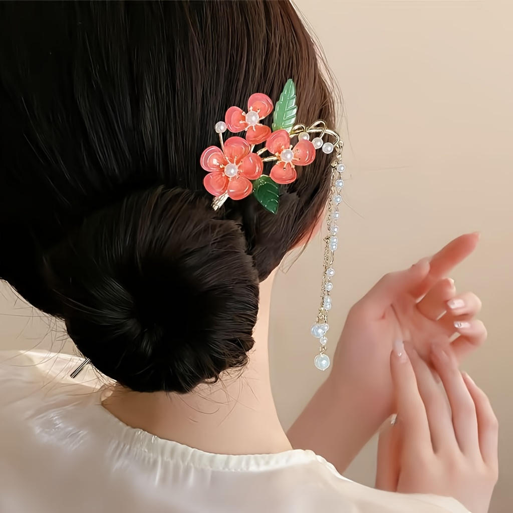 6pcs elegant hair sticks for women floral   geometric designs alloy hairpins for daily use parties gifts photoshoots holidays cute hair accessories party hair accessories sophisticated hairpin   hairpin Product details 9