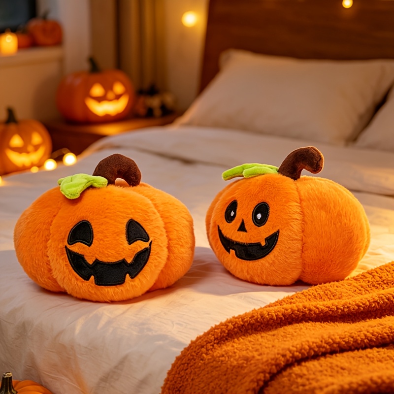 Adorable Halloween Pumpkin Plush Toy for Home Decor
