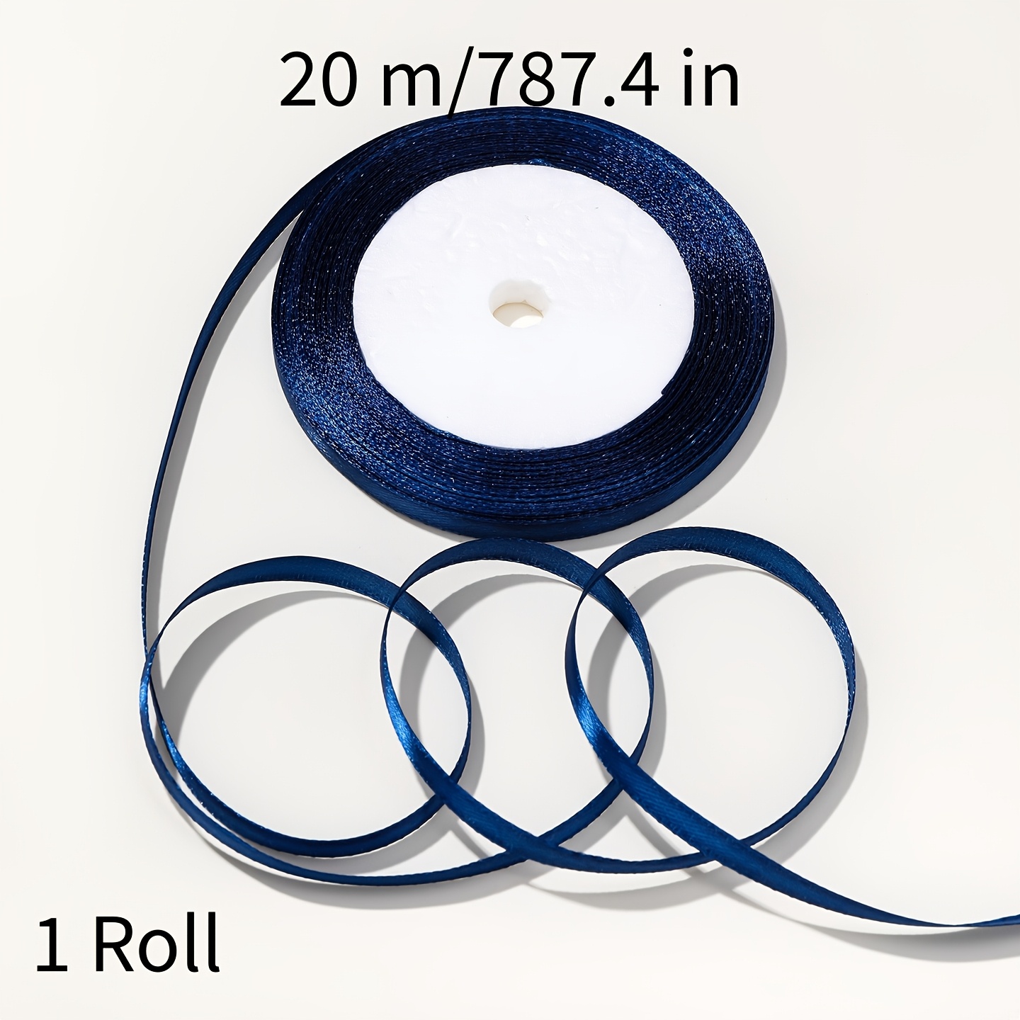 TEMU 1 Rotolo/20M Nastro di Raso in Poliestere. Nastro Multicolore per Confezioni Regalo, Fiocchi per Capelli, Decorazioni . Cucito