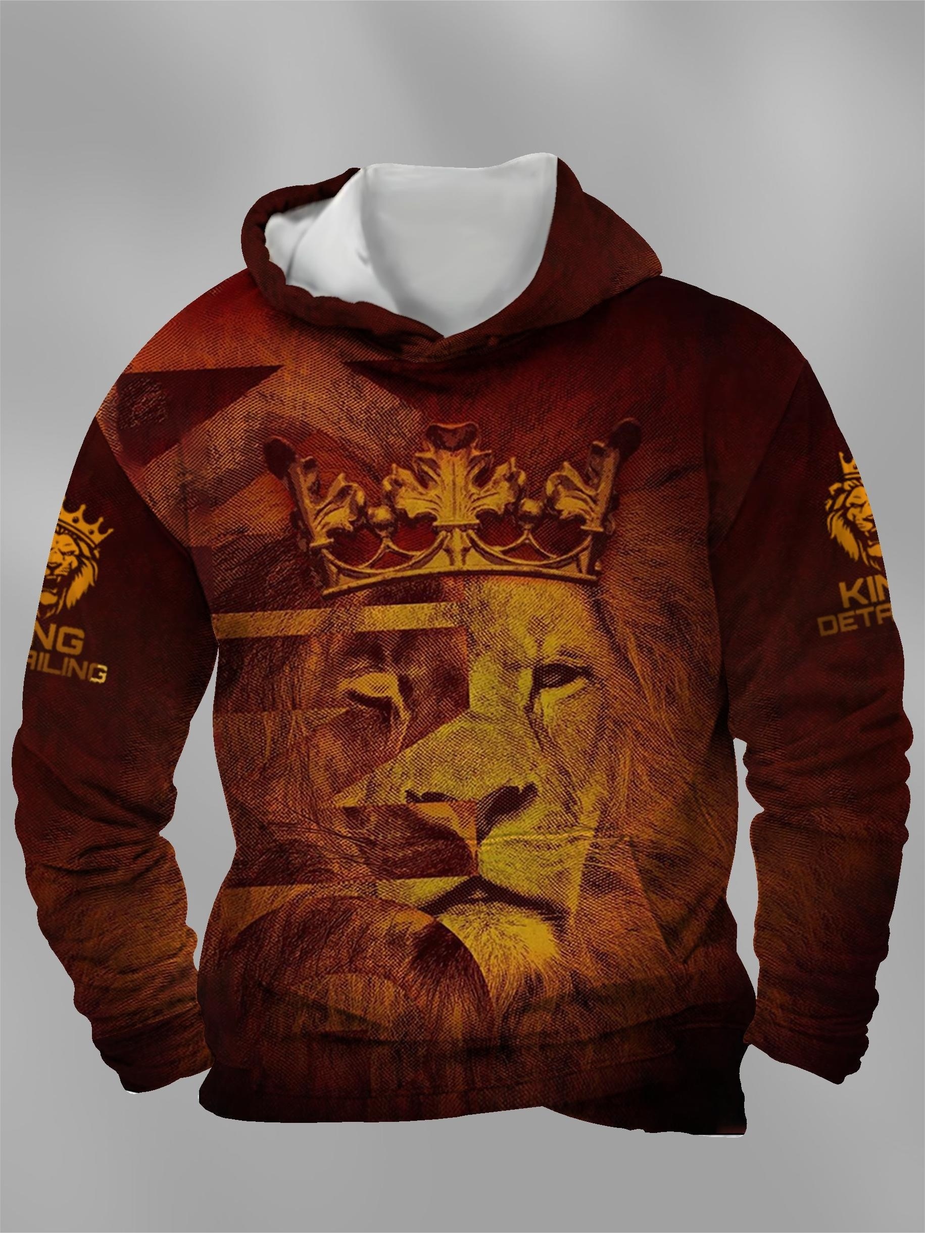 sudadera capucha estampado en 3d talla Temu Mexico