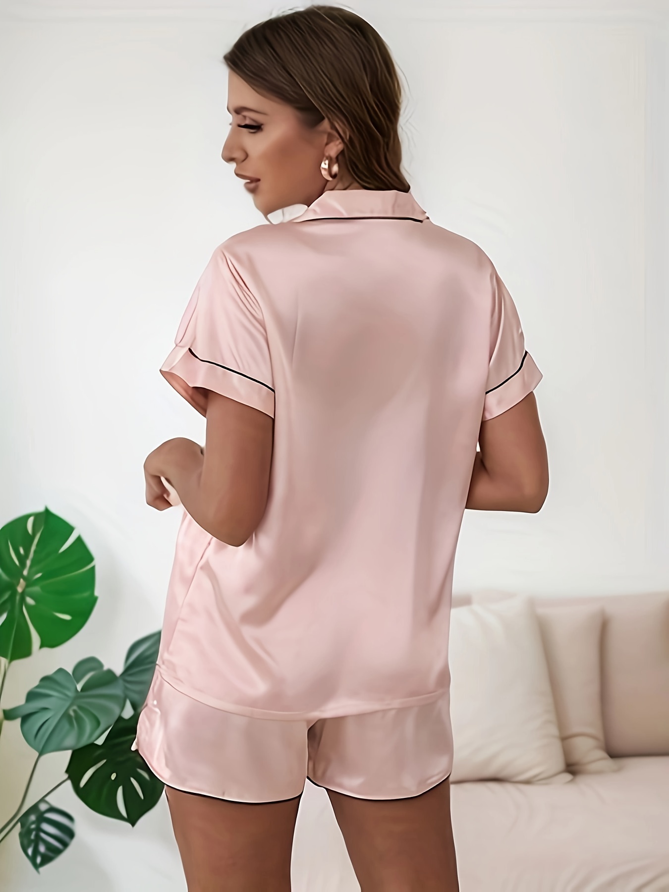 jacquard featuring a short sleeve button - Temu Belgium