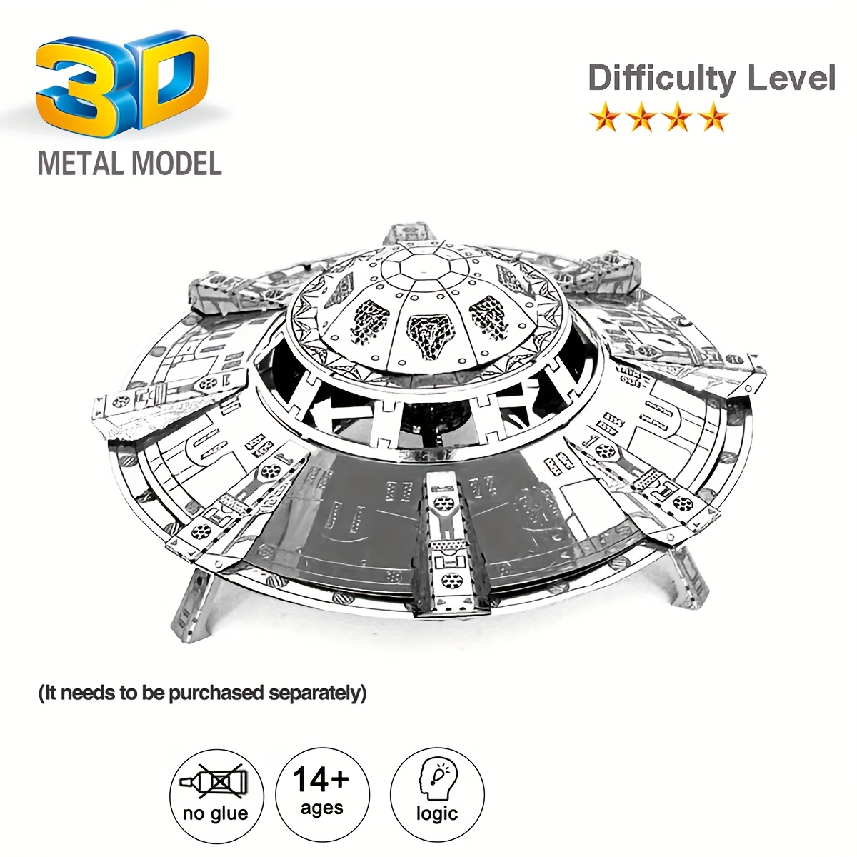 Image of Ufo Metal Model Ornament