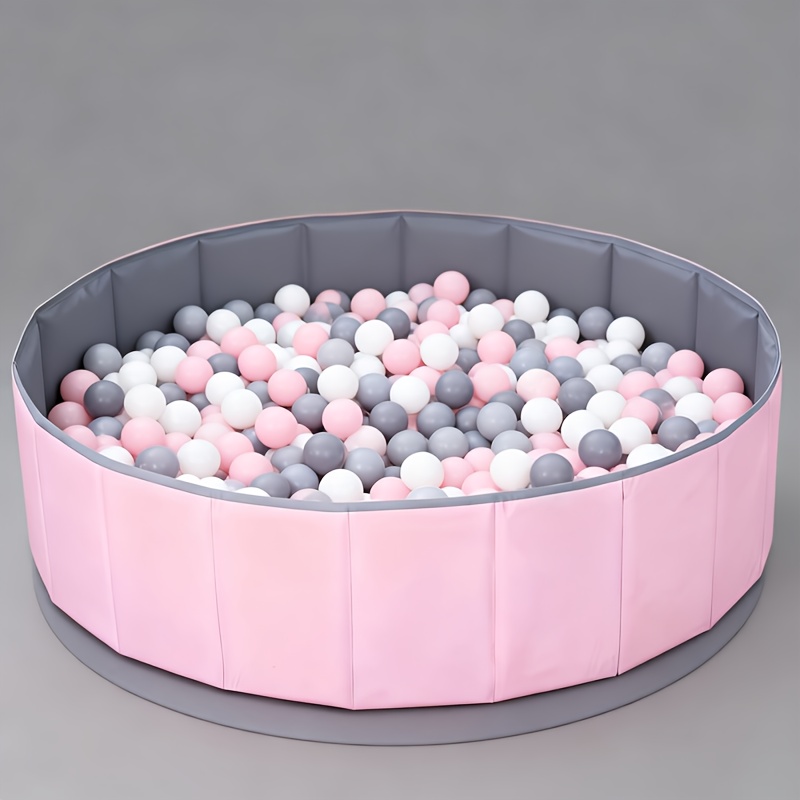 TEMU 1pc Foldable Ball Pool, Play Ball Pool, Playground, Portable Pool, Pet Sandbox Game Room, Ball Pool Game Pit, And Game Fence (excluding Balls),