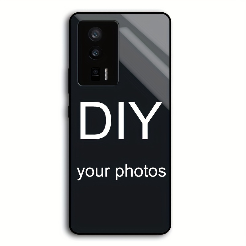 TEMU Cover per cellulare fai-da-te con motivo fotografico personalizzato per Xiaomi Poco F6/F5/F4/F3, bordo , protezione dell', specchio ad
