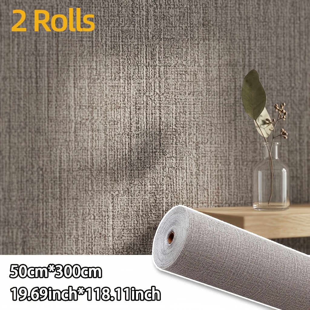 TEMU 3d Wall Panels 2 Rolls X 300cm Long Texture Wall Stickers Large Size Backing Aluminum Foil Self-adhesive Tear And Stick Bedroom Living Room Wall