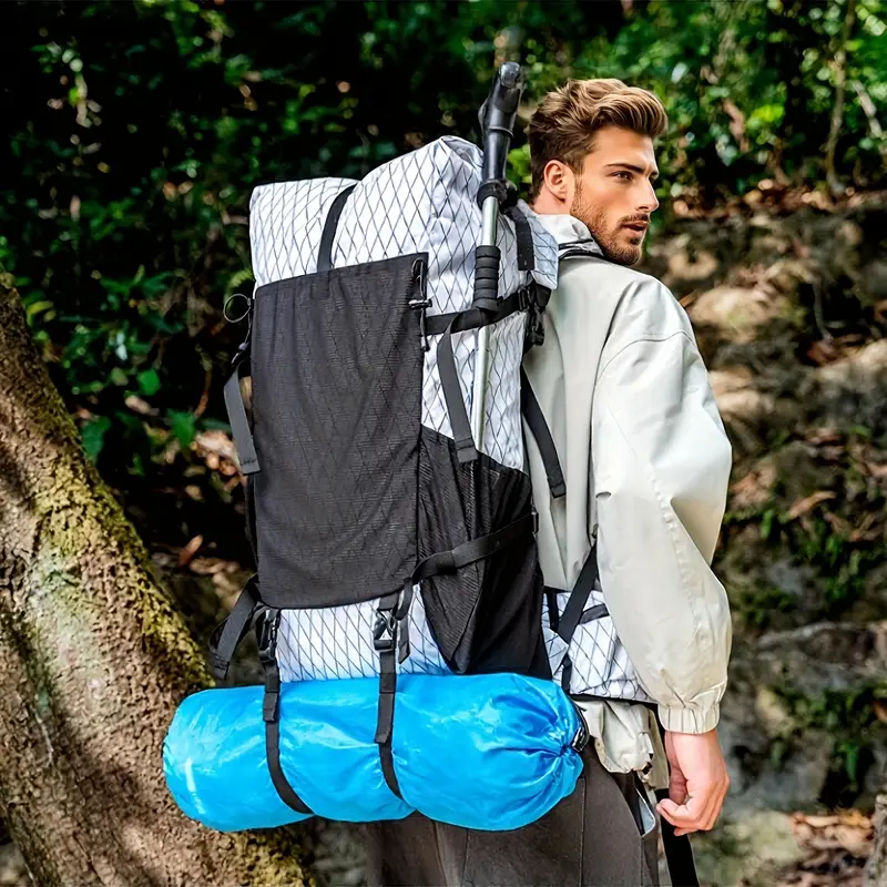 1pc 13.21gal Large Capacity Outdoor Hiking Backpack * Multiple Compartments Storage Travel Backpack for Women And Men, Adjustable Shoulder Strap Roll-Up Gym Bag * Suitable for Camping, Outdoor Sports, ... 1pc 13.21gal Large Capacity Outdoor Hiking Backpack * Multiple Compartments Storage Travel Backpack for Women And Men, Adjustable Shoulder Strap Roll-Up Gym Bag * Suitable for Camping, Outdoor Sports, ...