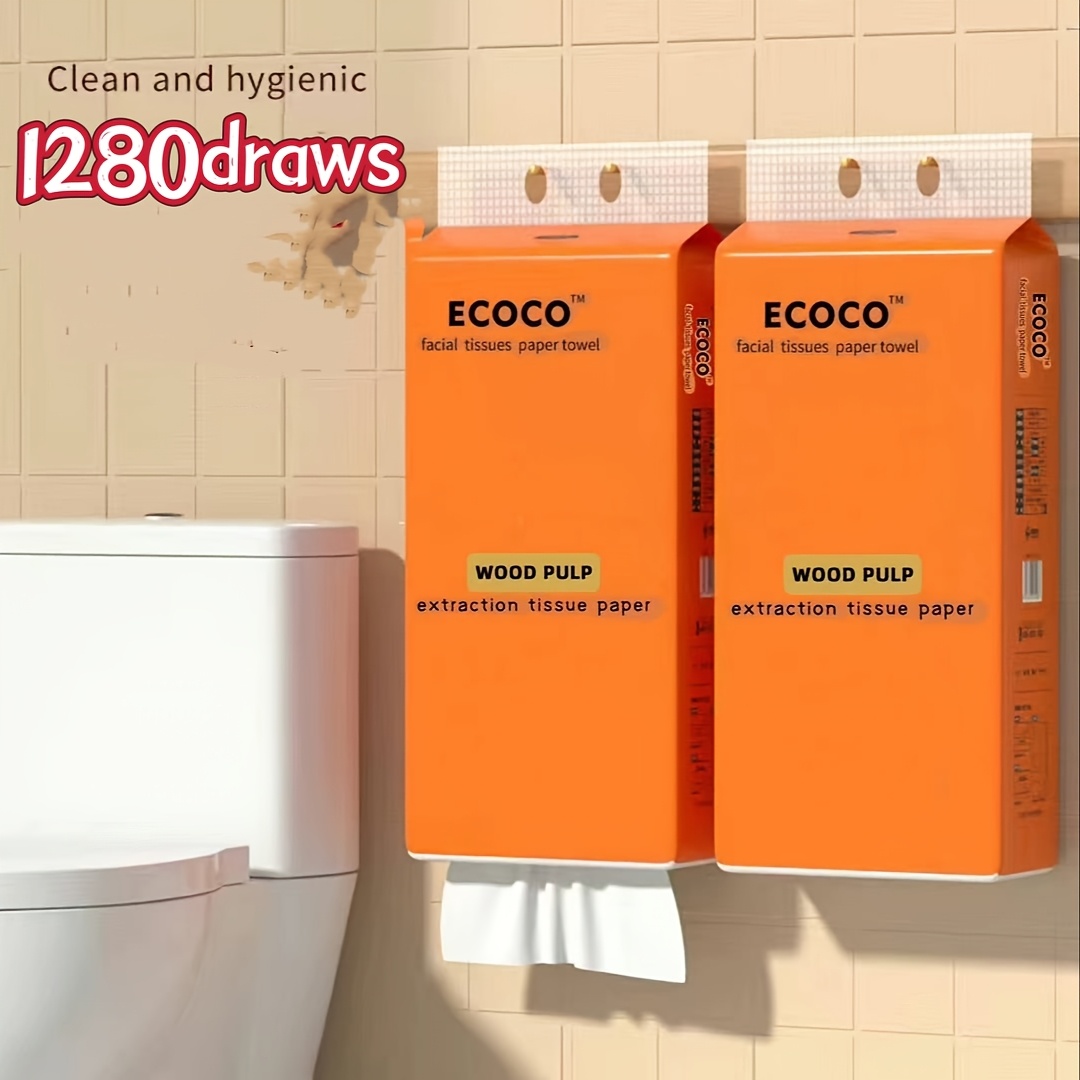 TEMU Hanging Wall Tissue Household Hand Paper Air Cushion Toilet Paper Tissue Paper