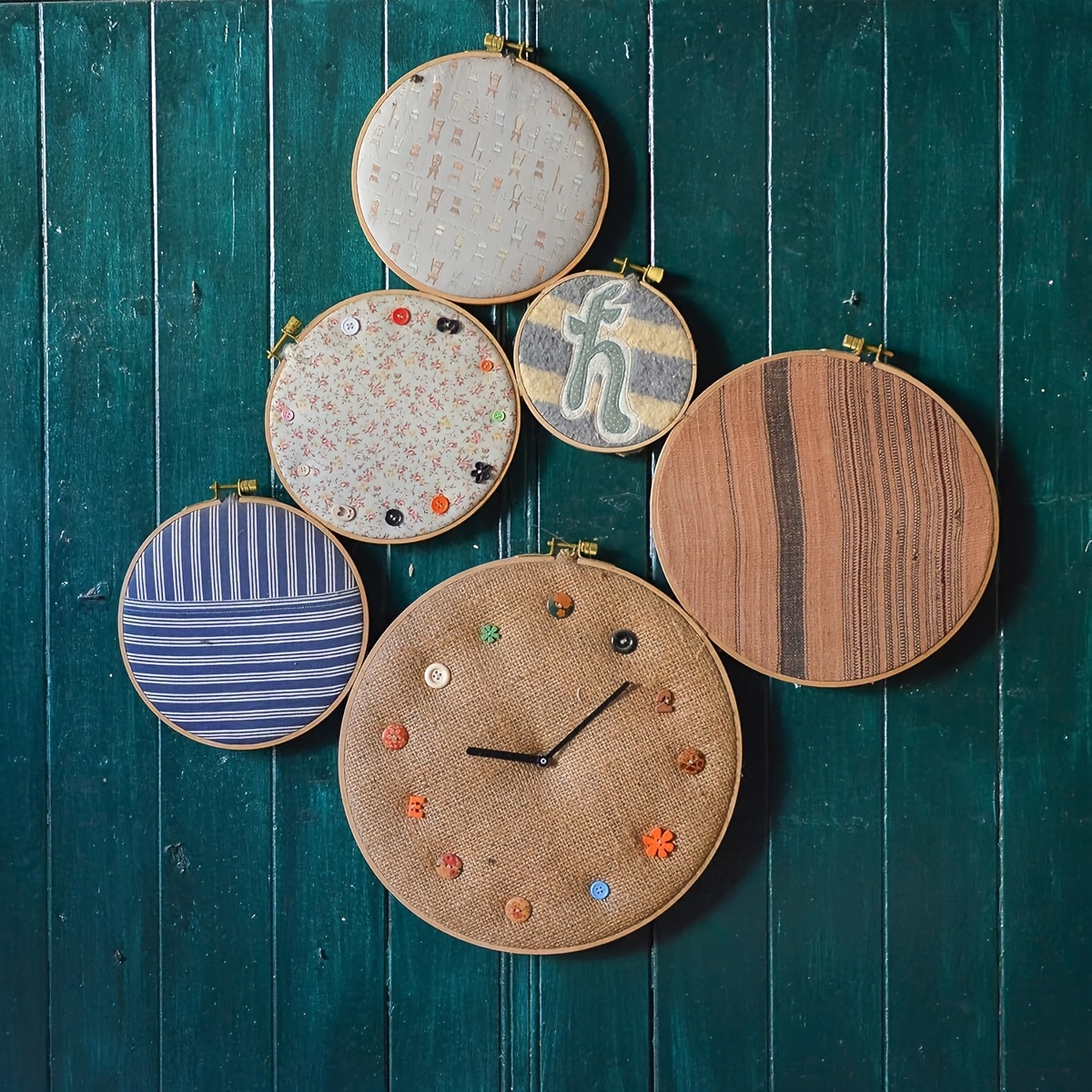 3pcs Beech Wood Embroidery Hoop Set, Round Hoops