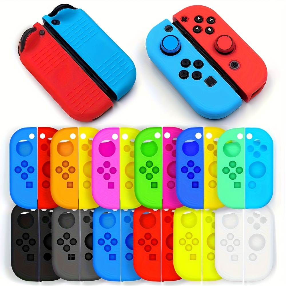 

2 Packs Anti-slip Soft Silicone Grips Joystick Cover For Nintendo Switch, Switch Oled
