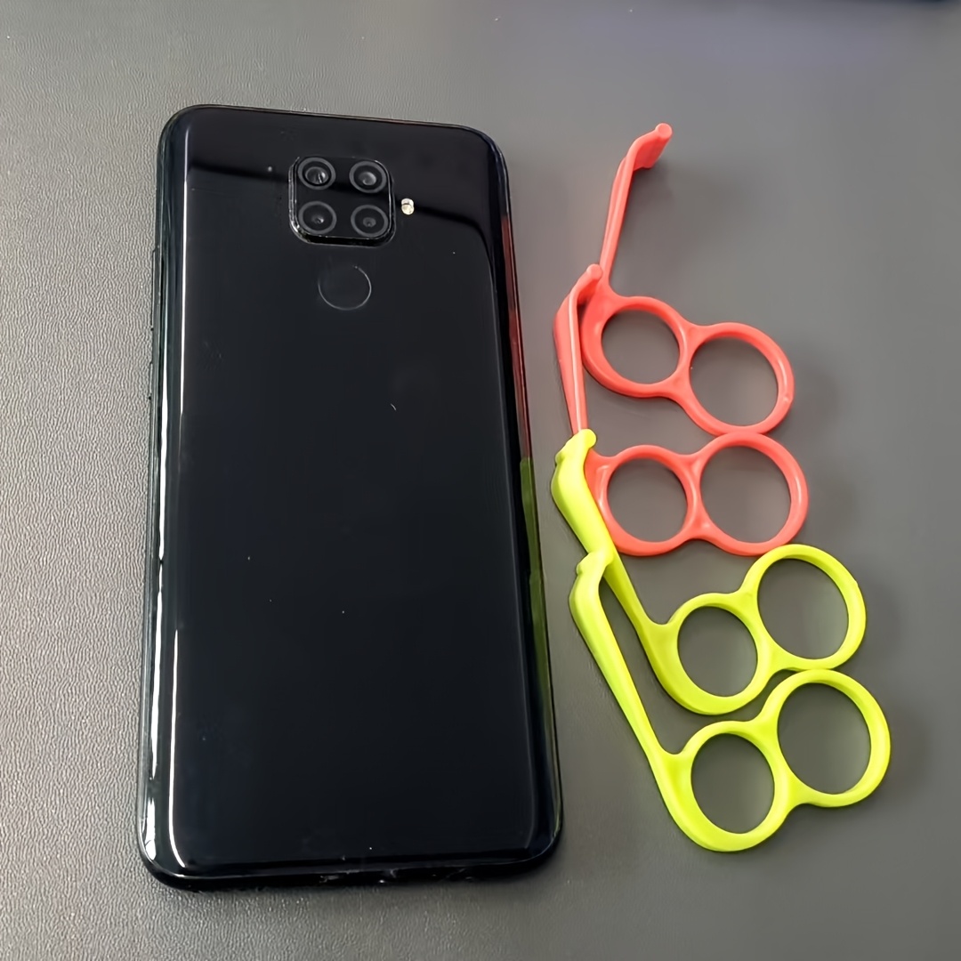 4pcs Random Colour Phone Grip Holder Finger Ring Support