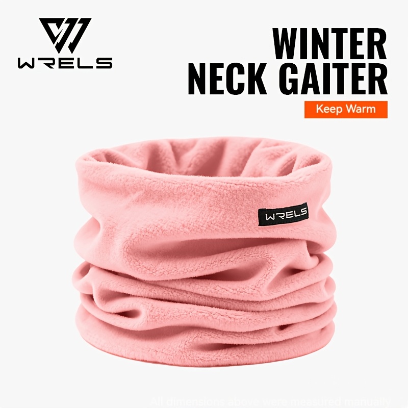 TEMU 1pc, Wrels Autumn Winter Fleece-lined Fashion Warm Neck Warmer, Multifunctional Headwear, Comfortable, Soft, Stretchy And Lightweight, Outdoor