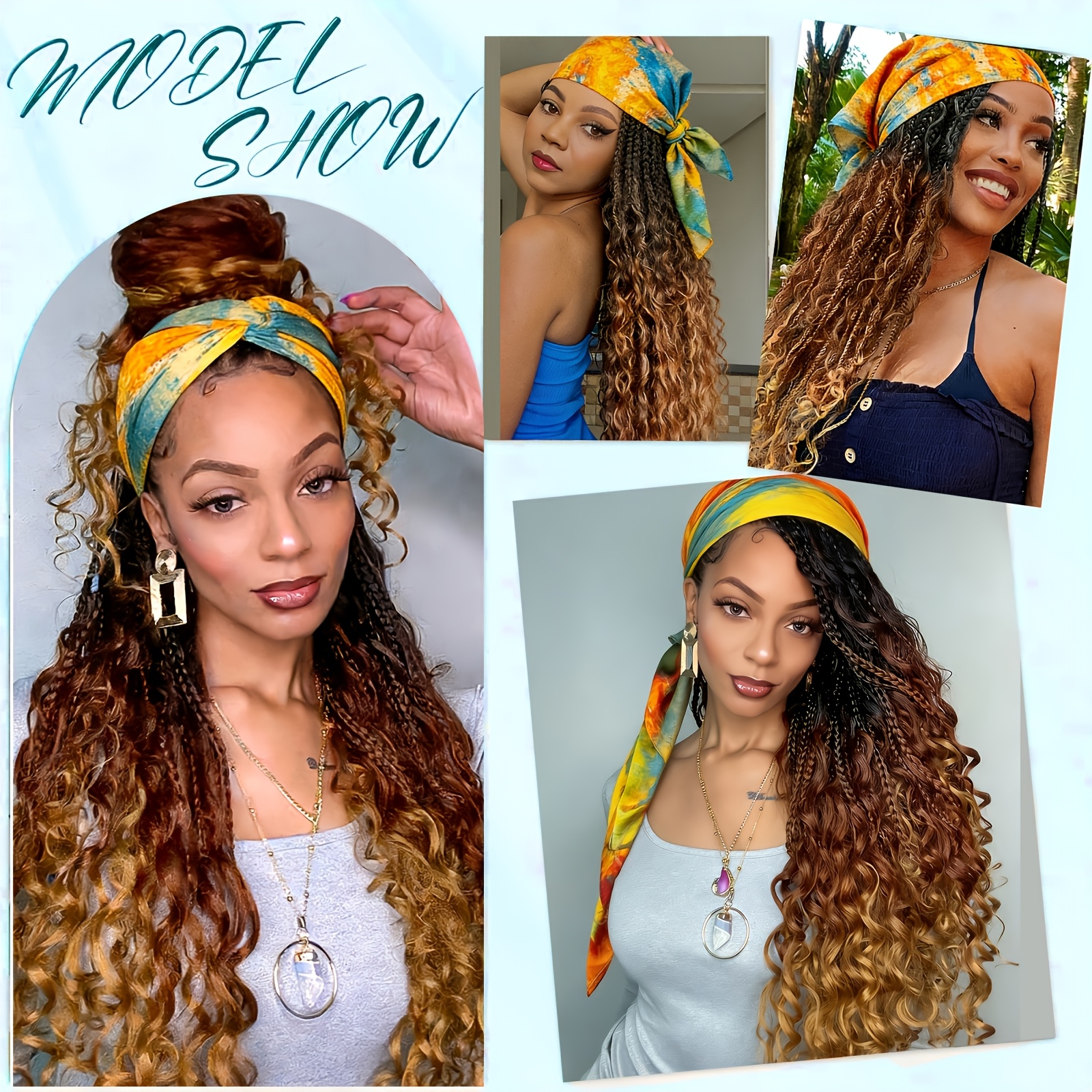 braided headband wigs sold on Temu United States display picture 1
