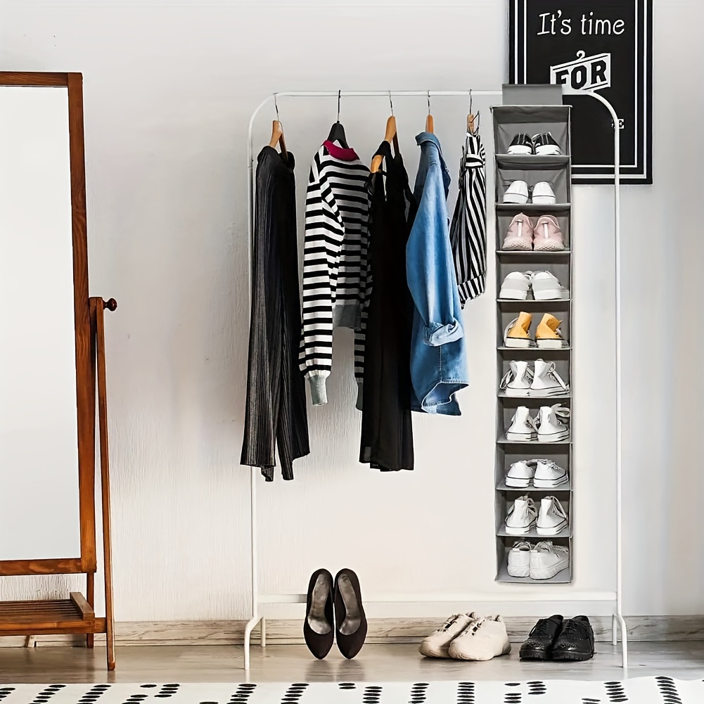 Space Saving Hanging Shoe Rack Ikea 10 Layers Hanging Rack Hanging