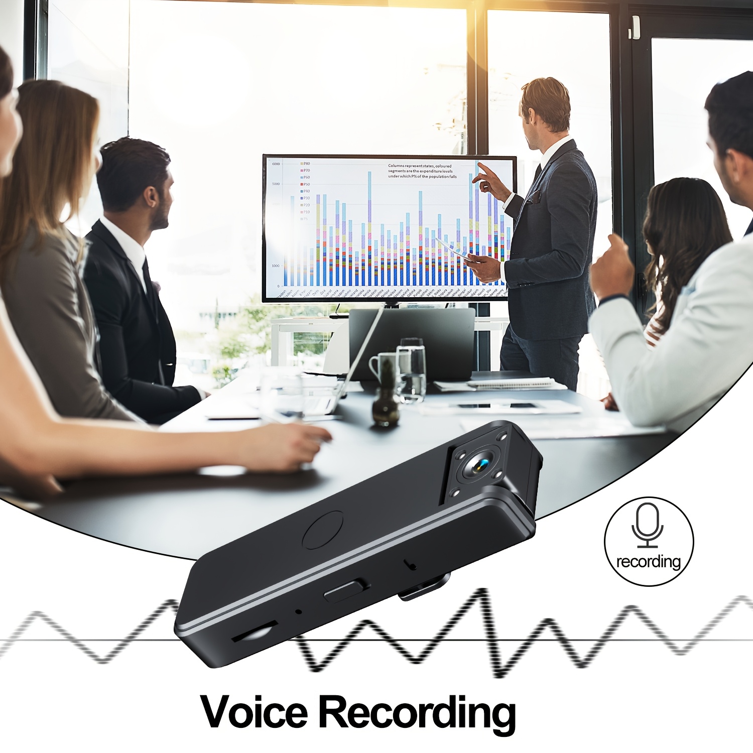 1 enregistreur vocal  9, portable et facile à transporter avec enregistrement 1080p full hd 2mp, clip de poche   — caméra audio portative pour  , sport, animaux,  ., cadeau idéal pour la rentrée ou toute occasion Détails du produit 2