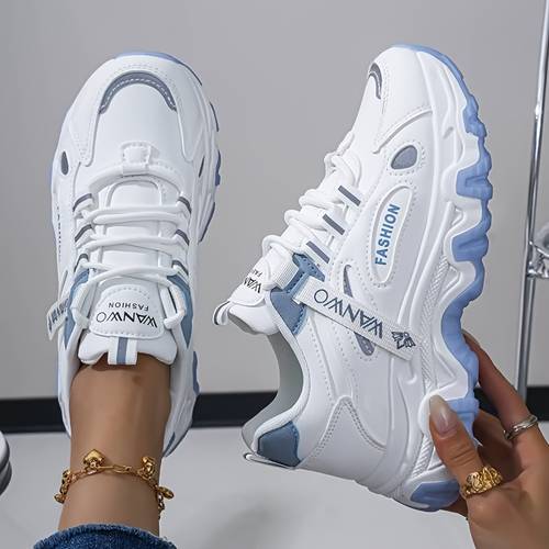lsemiwl womens high top outdoor running sneakers with ankle support thick cushioned sole upper non slip pvc sole suitable for hiking jogging commuting wide width lace up for all day stability