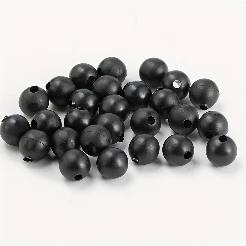 TEMU 48 piezas de frijoles de parada semirígidos 6/8 mm para pesca de carpa, Helichod, rigging de pesca europeo, frijoles amortiguadores, frijoles