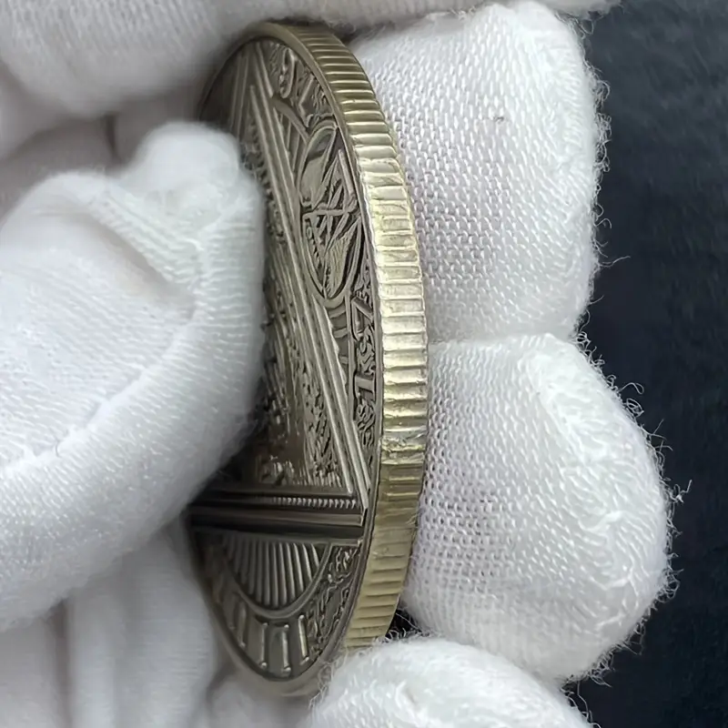 винтажная памятная монета масонских иллюминатов - религиозная тема, , круглая коллекционная для домашнего декора подробные сведения 3