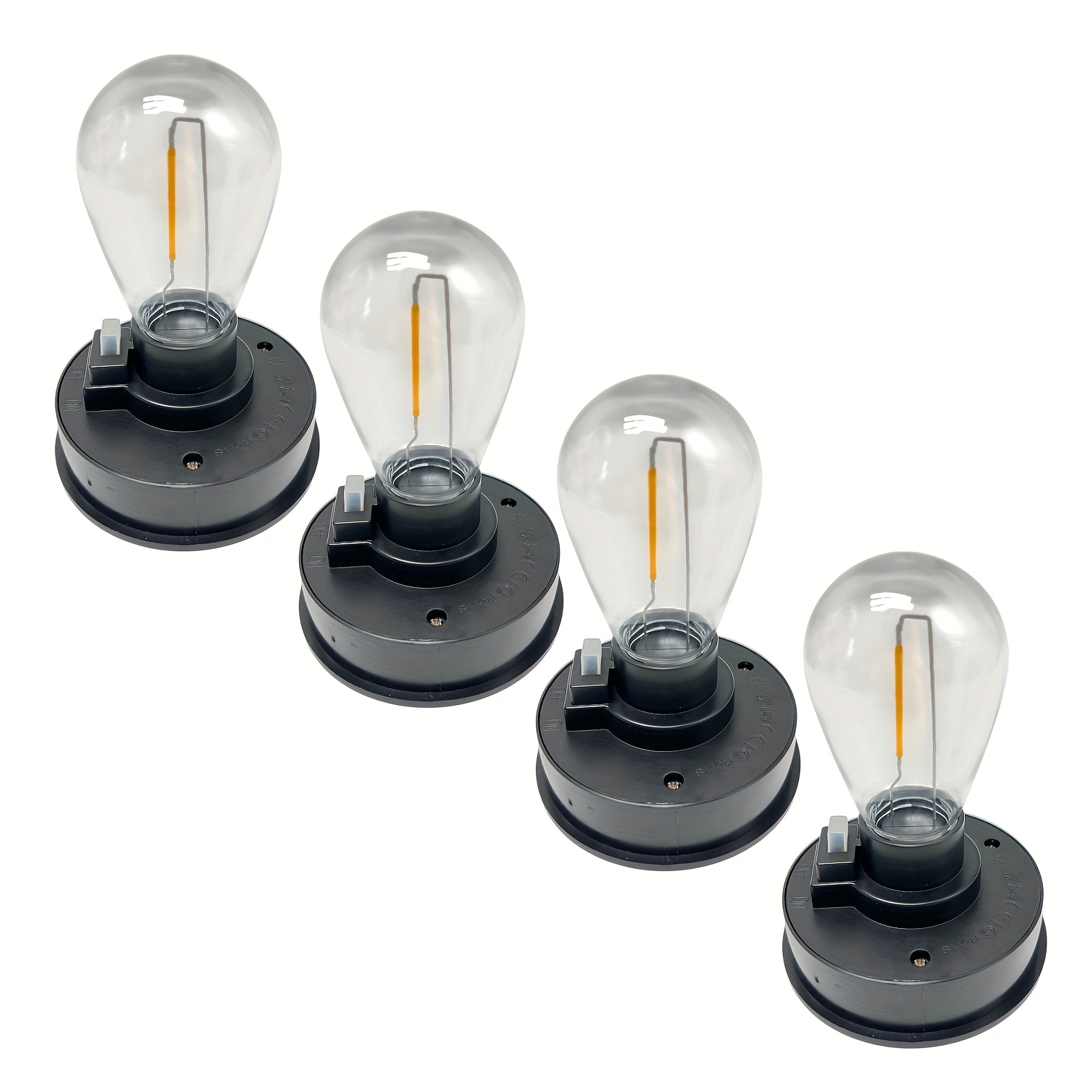 E-shop (2/4/6/8 Stück Packung) Original Outdoor Solar für Laternen Glühbirnen Ersatz Top, Solar Glühbirnen Ersatzkopf Solar Licht Zubehör, Solar Licht