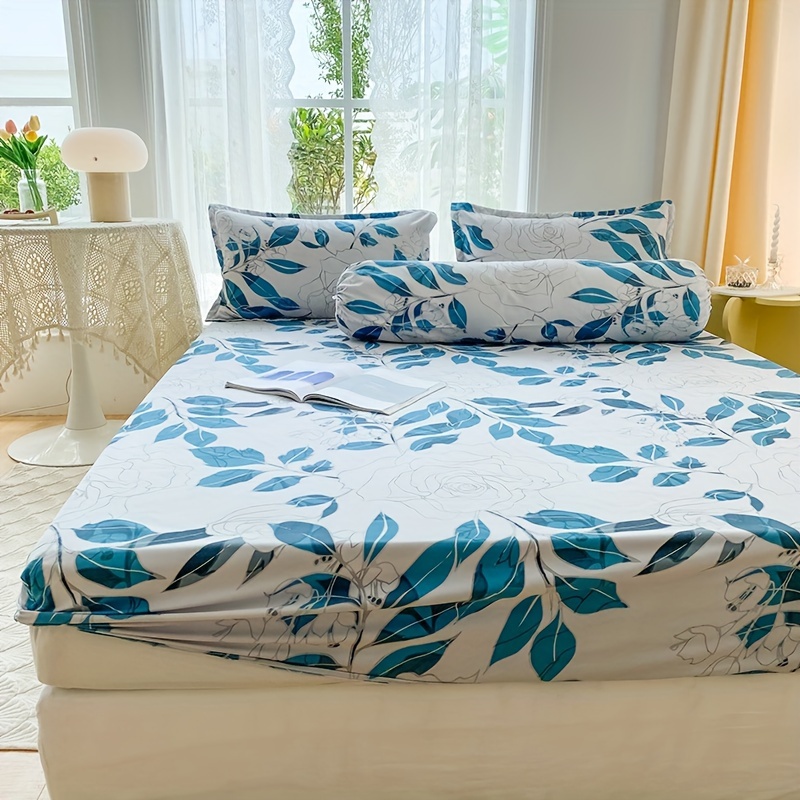 juego sábanas fundas almohada estampadas flores piezas Temu Spain