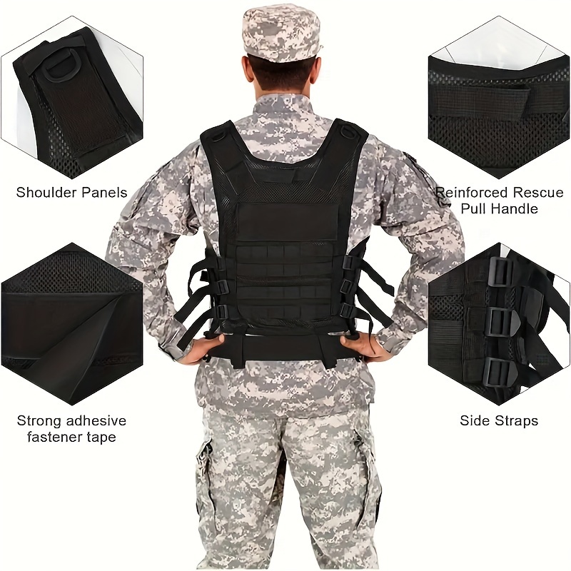 Quick Release Multi-functional Breathable Vest for Outdoor Adventure, Camping, Hiking, Fishing, Training