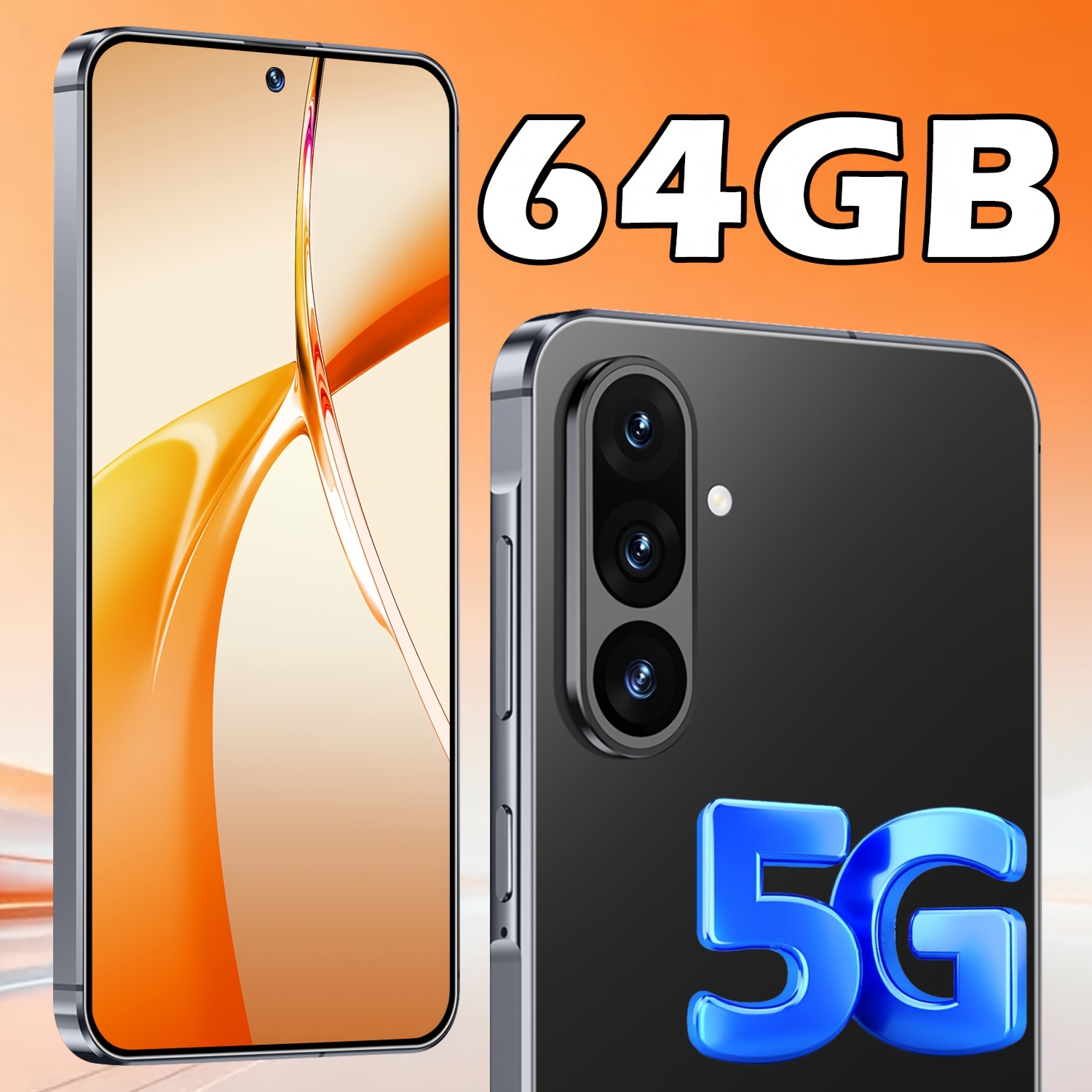 2026 New A57 5g Smartphone 6.8-inch Hd Screen 6gb +64gb Romcameras Metal Wire Drawing Long Fast Charging Gps Great Gift For Family, Partner On New Year & Birthday