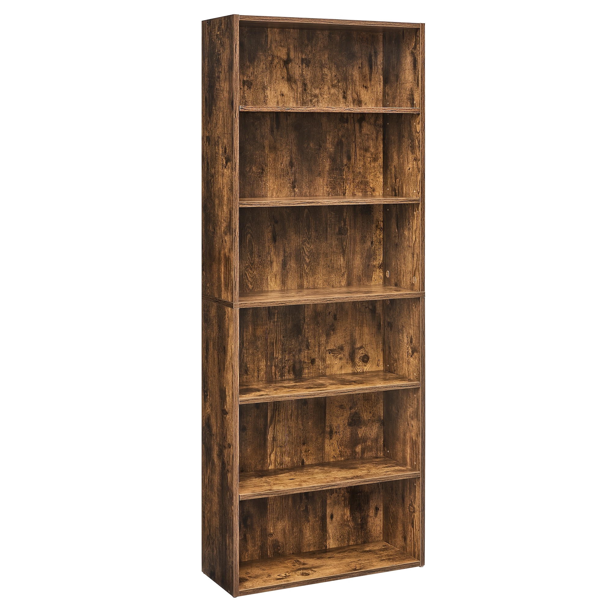 6 tier open bookshelf display space saving bookcase for home office living room book organizer with storage dining room shelf