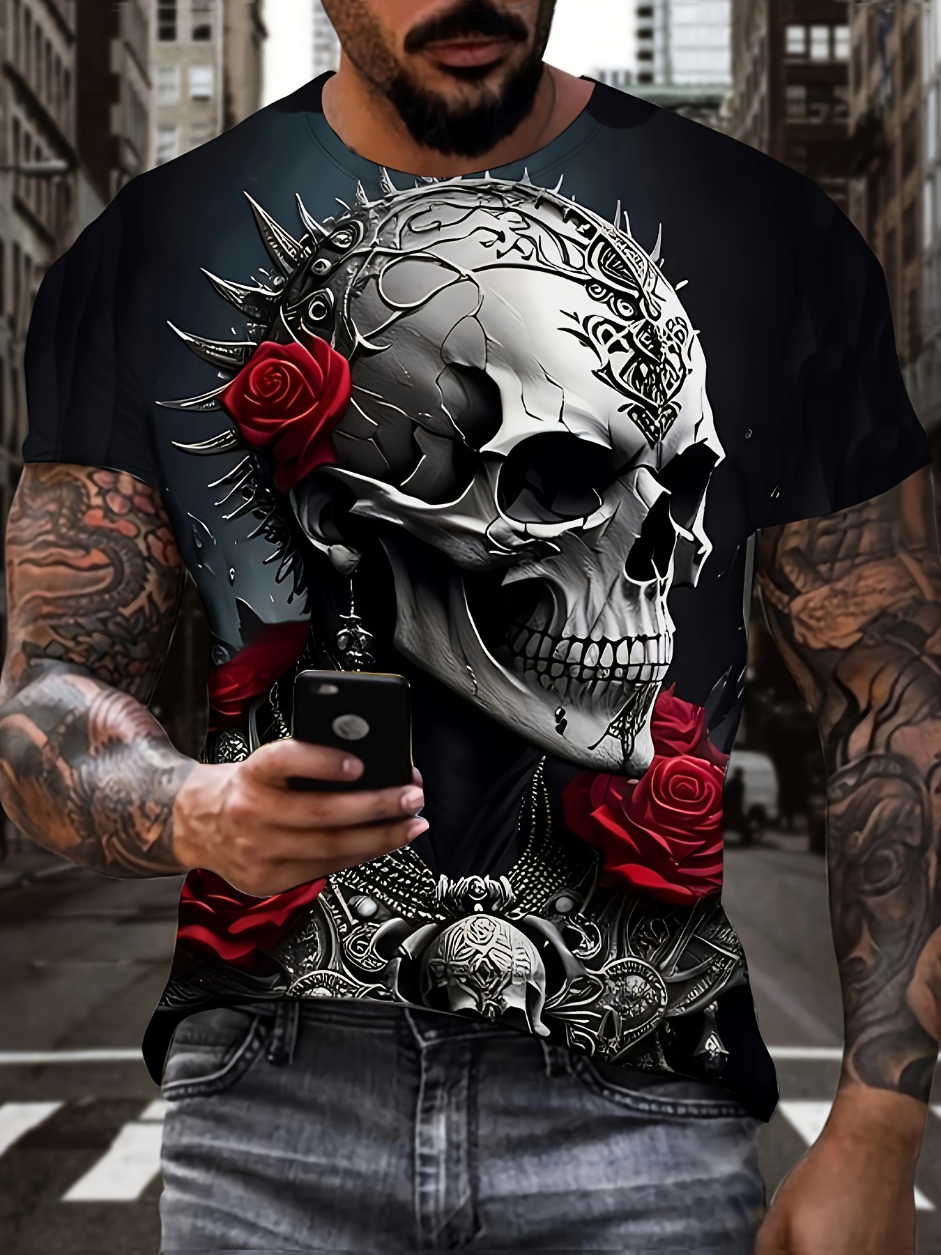 Heren Kerst T-shit Kerstboom Grafische Kleding O Hals Oversized Kleding Europese Maat Korte Mouw Top Heren Shirt Tee kopen vanaf een prijs van 2.74