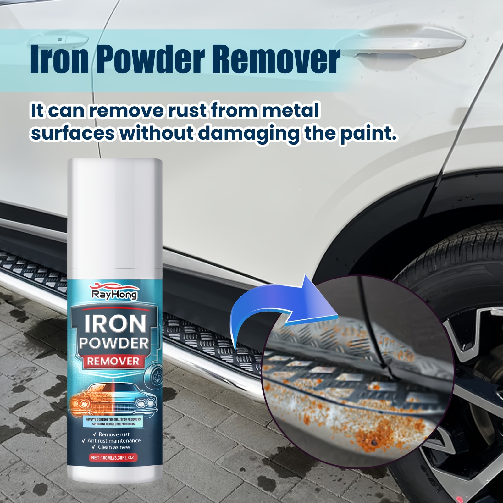 Car Best Way To Remove Paint And Rust From Metal Iron Powder
