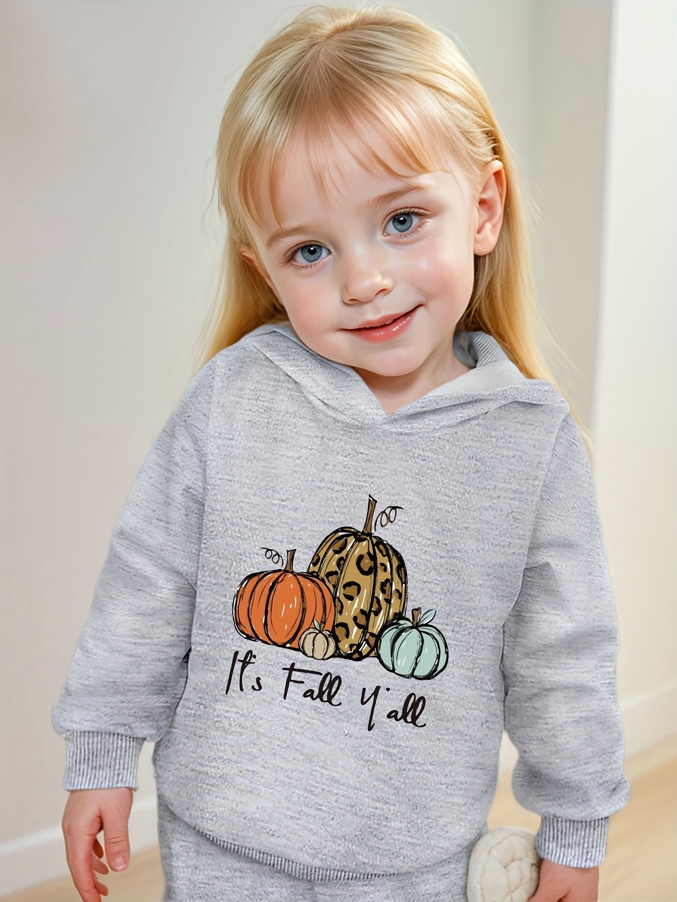 Tenue Halloween Bébé Fille - Sweat Citrouille & Pantalon - Vêtement Automne Doux Et Confortable - 2