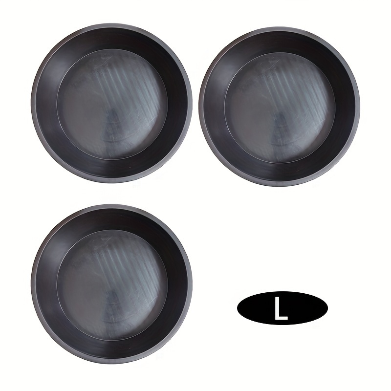 Image of 3-pack Large Plastic Feeding Pans, 3-gallon Plastic Horse Feeder, Dog Bowl, Pig Feeder, Goat Chicken Manure Bath Container, Multi-functional Animal Feeding Trough For Farm And Urban Agriculture