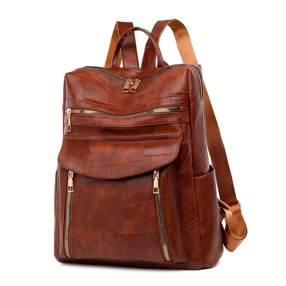 Mochilas para Mujeres Mochila Elegante para Mujeres Adecuada para la Universidad y Viajes - Mochila de Gran Capacidad con Correas Ajustables y Cierre de Cremallera, Diseño Minimalista, - / //