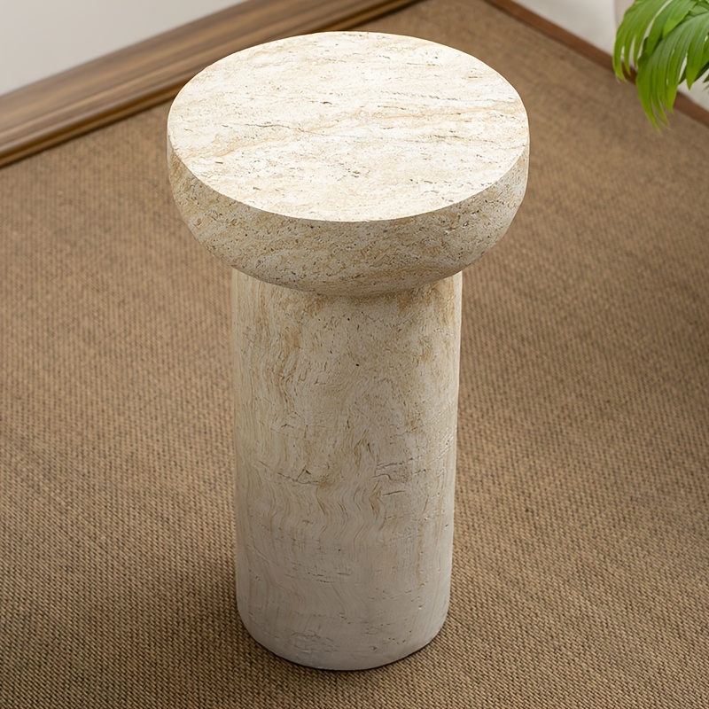 1pc Round Side Table, Suitable for Living Room Sofa Side, Bedroom Bedside, Hallway, Coffee Table