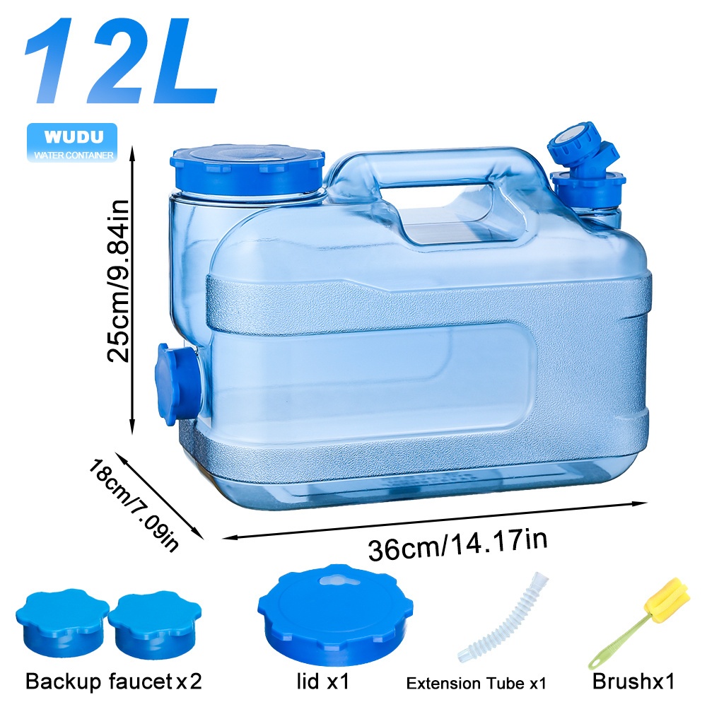 TEMU New Camping Bucket, Vacation Must-have, Picnic Additions, Essential Camping Gear, Large-capacity Water Container, Bucket With Faucet, Comes With