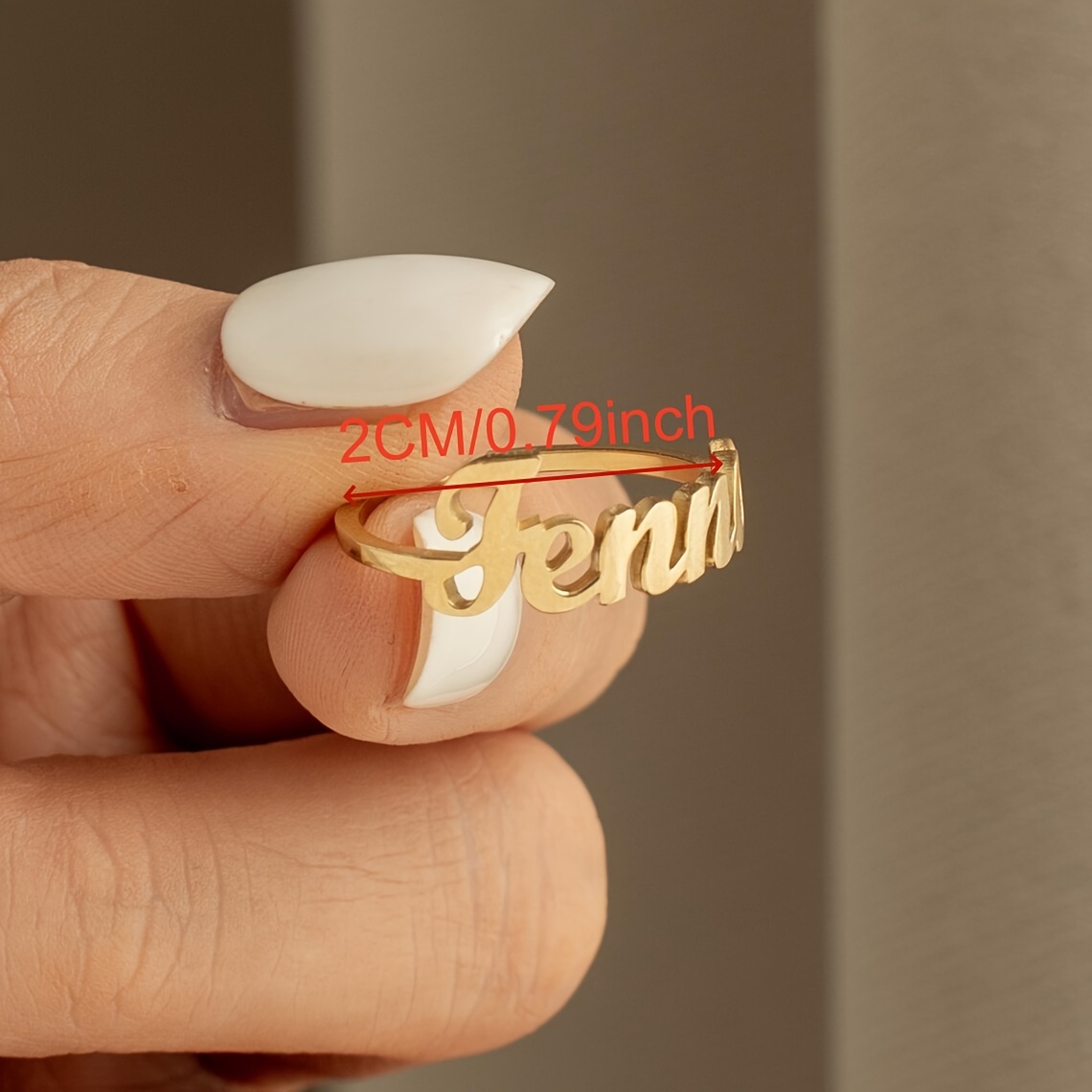 Personalized Family Name Ring & Double Heart with Names