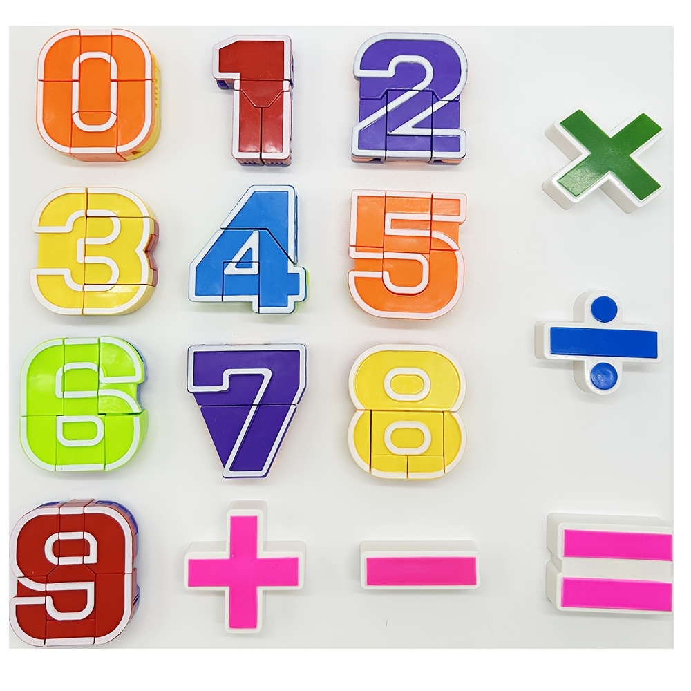 TEMU 15pcs Number Bots Toys, Number Robots Block, Number Bots, Action Figure Learning Toys, Number Robots Toys, Educational Toy, Christmas Birthday