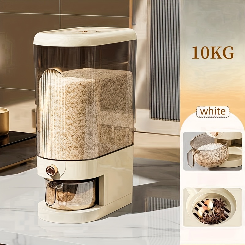 1pc airtight rice dispenser 5kg 10kg capacity moisture proof insect resistant large drawer storage container for kitchen organization storage bins for   Product details 7