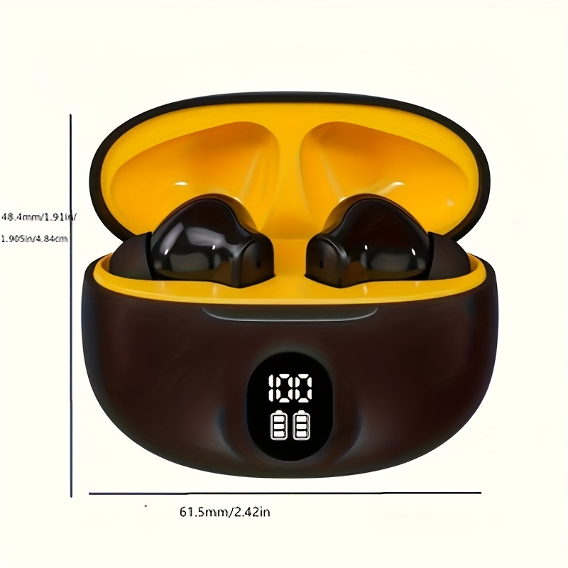 アイテム画像 2025年新世代ワイヤレスイヤホン - LEDディスプレイ搭載、Hi-Fi HDステレオサウンド、スポーツ・音楽・ゲーム用耐汗設計、インイヤーデザイン、高度技術、ワイヤレス接続、急速USB充電対応
