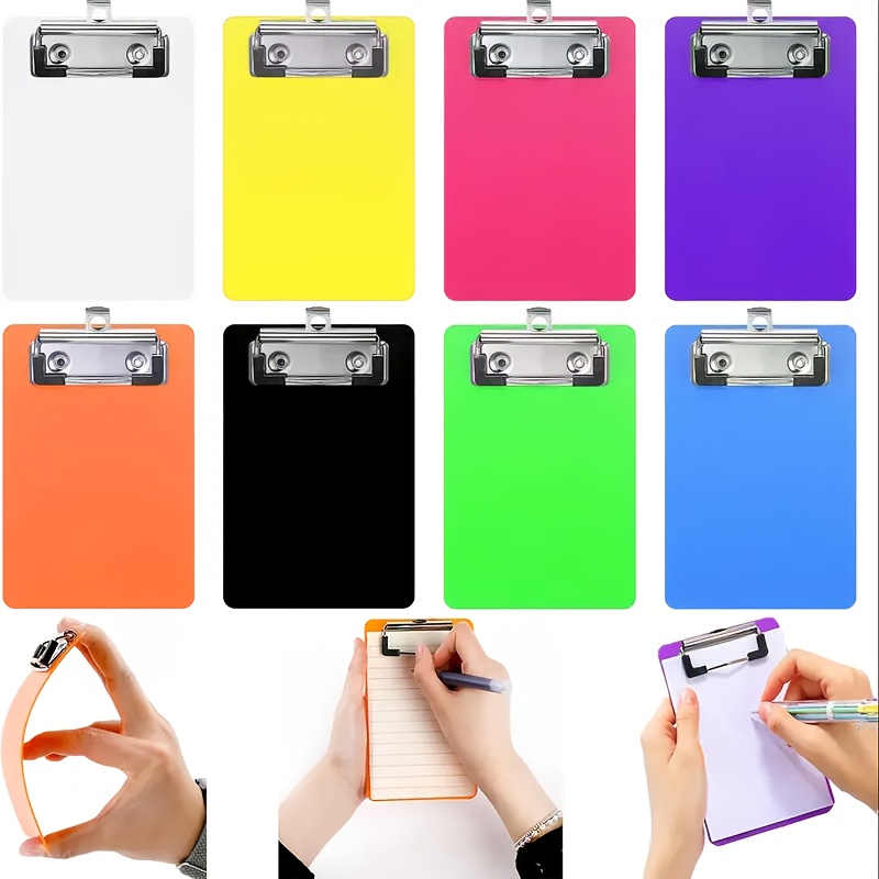 TEMU 8 Pezzi Piccoli Porta Blocchetti, Porta Lavagne, Porta Ricevute, Mini Porta in Plastica, Magneti da Frigorifero Applicabili, Porta Documenti
