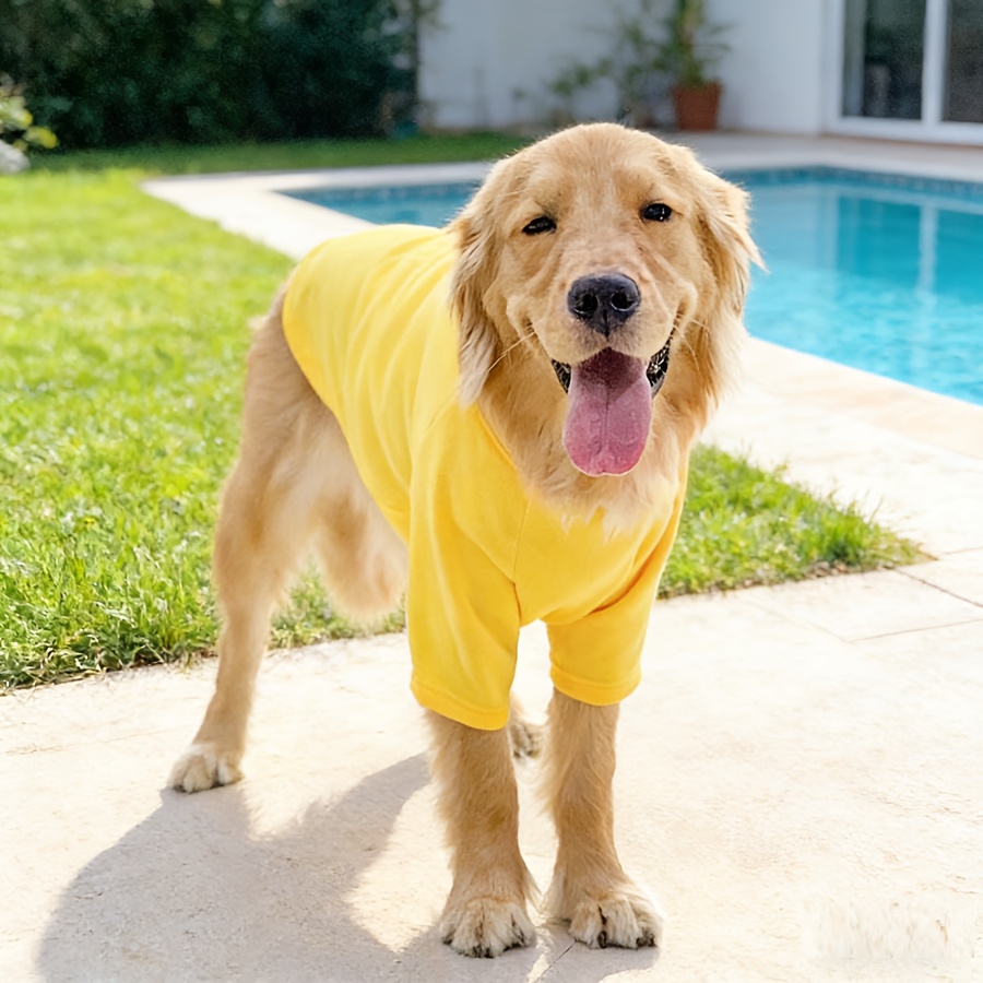 medium to large dog single sided lined sweatshirt dog crewneck base layer pet   and outing wear Product details 5