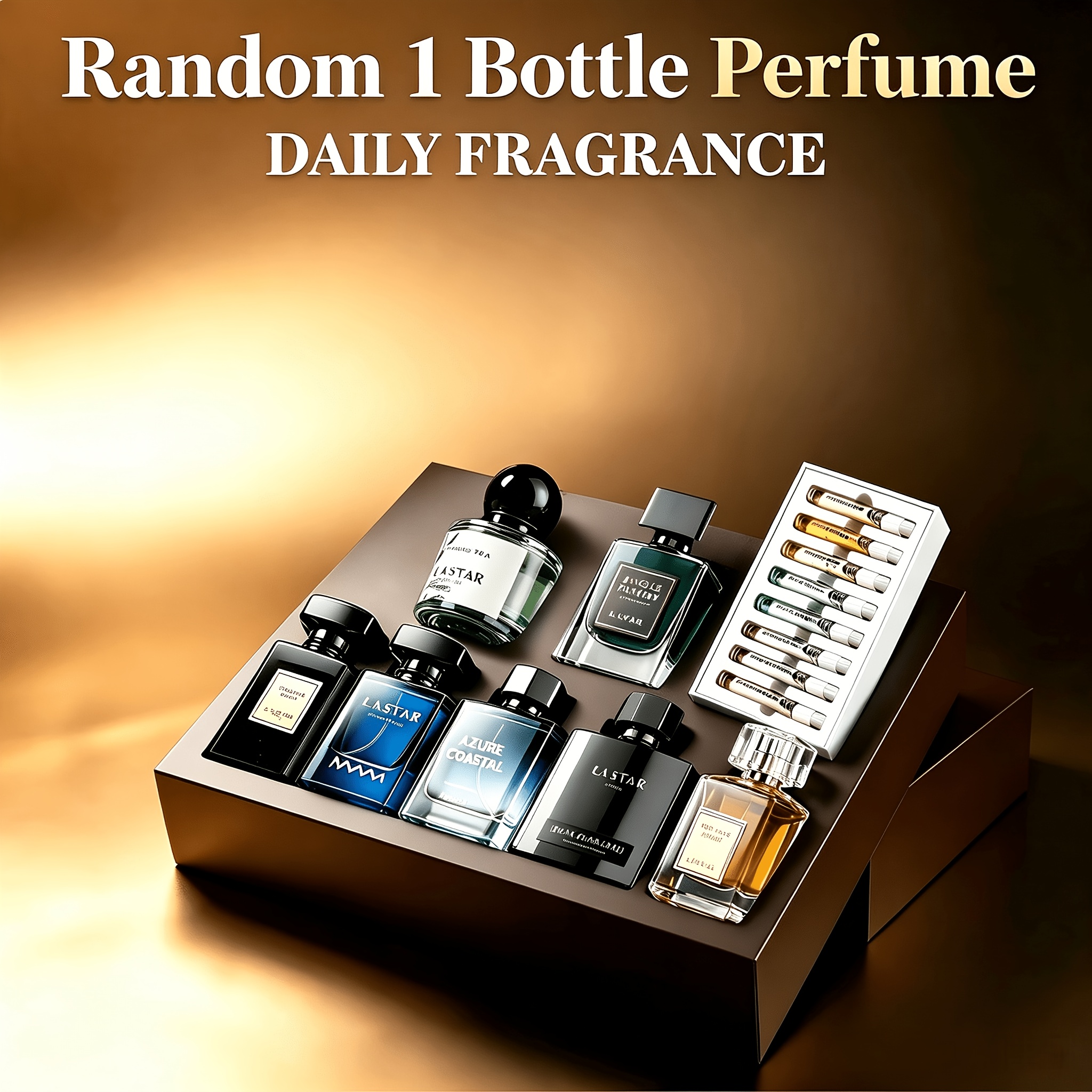 TEMU Parfum Cologne aux Phéromones Surprise pour Homme, Flacon de Parfum Sexy, Livraison Aléatoire 1 Parfum sur un Échantillon de Parfums, Incluant