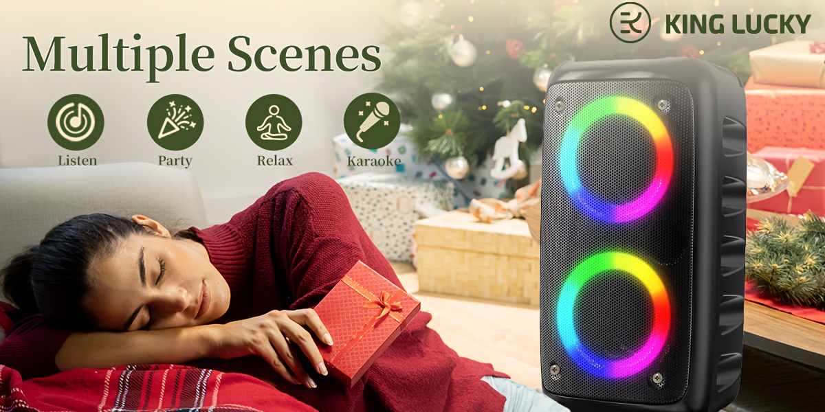  hy 3317 wireless speaker with microphone large boombox speaker stereo speaker subwoofer outdoor wireless speaker party disco light tws tf aux mic details 2