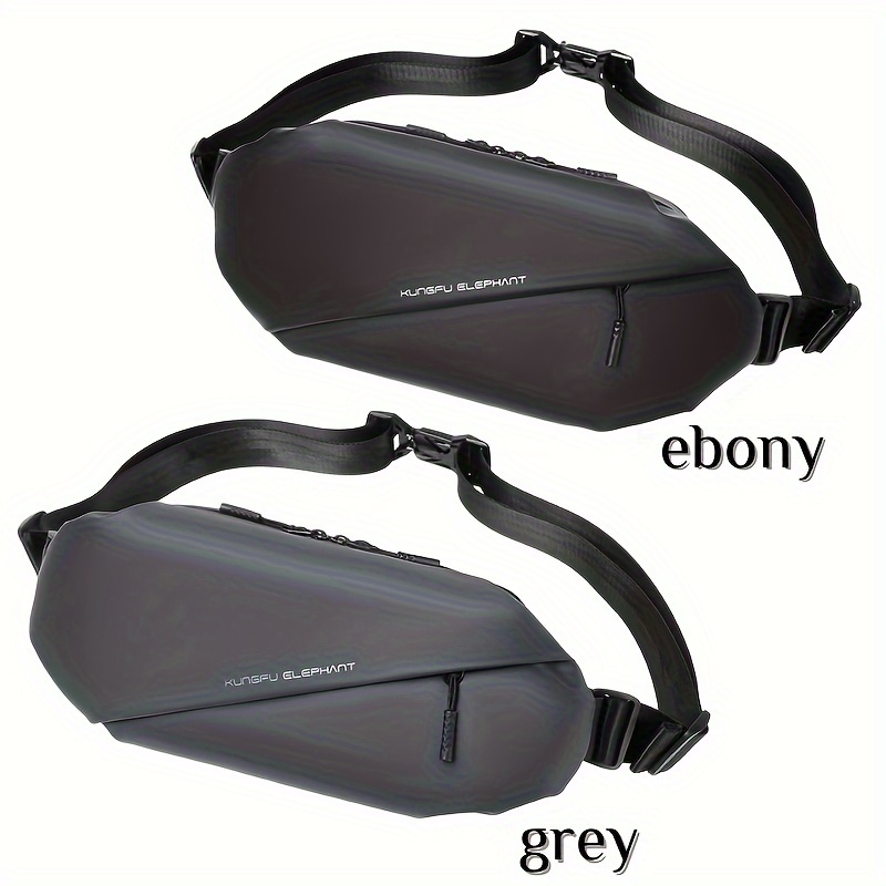 mens chest bag and waist bag mens crossbody bag shoulder bag handbag wallet card bag fashionable and trendy bag textured commuting bag suitable for business trips and commuting details 5